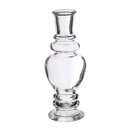 Ideas 4 Seasons Bloemenvaas Venice - glas - D5.7 x H15 cm Transparant