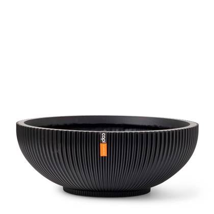 Capi Europe Schaal Groove Black & Gold - 40x15 - Zwart