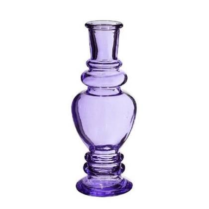 Ideas 4 Seasons Bloemenvaas Venice - glas - - D5.7 x H15 cm Paars