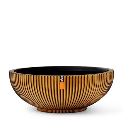 Capi Europe Schaal Groove Black & Gold - 40x15 - Goud
