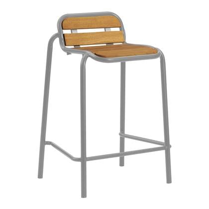 Normann Copenhagen Vig Barkruk Robiniahout H 65 cm - Grijs