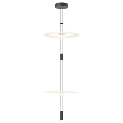 Vibia Flamingo Mini 1590 hanglamp LED Ø45 wit|zwart