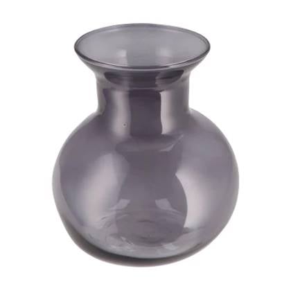 DK Design Bloemenvaas Mira - smoke glas - D25 x H27 cm Transparant