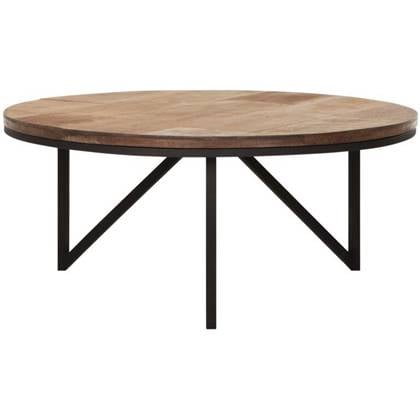 DTP Home Coffee table Odeon round large,35xÃ80 cm, recycled teakwood