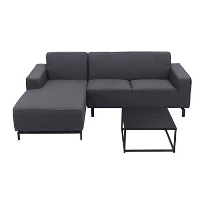 Boavista/Toronto loungebank chaise longue - Sooty - 3-delig - rechts