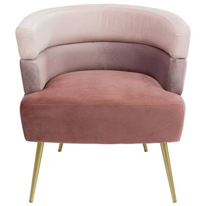 Kare Design Sandwich Fauteuil Velvet - Fluweel Roze