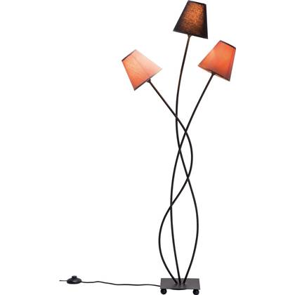 Kare Design - Vloerlamp Flexible Mocca Tre 3-Lichts - Bruin