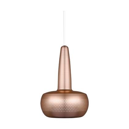 Umage Clava hanglamp brushed copper - met koordset wit - Ø 21,5 cm