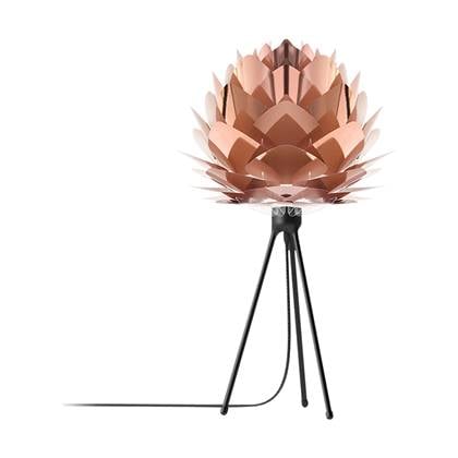 Umage Silvia Mini tafellamp copper - met tripod zwart - Ø 32 cm