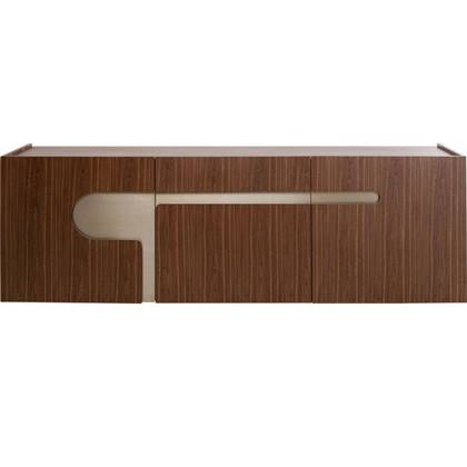 Kare Design Bravo Dressoir 3-Deurs - Walnoot