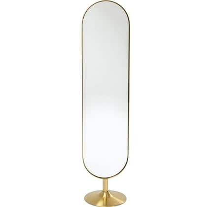 Kare Design Curve Staande Ovale Spiegel - B40 X H170 Cm - Goud