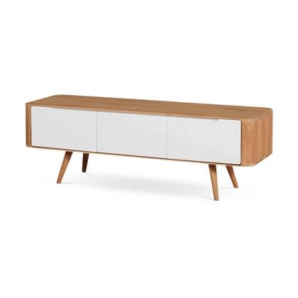 Gazzda Ena lowboard houten tv meubel naturel - 135 x 42 cm