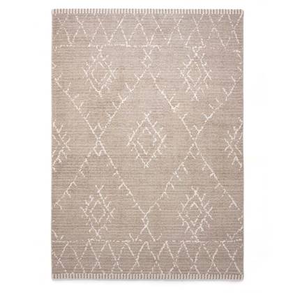 Boho&me Berber vloerkleed Beni Ouarain Sufian - licht|crème - Grijs