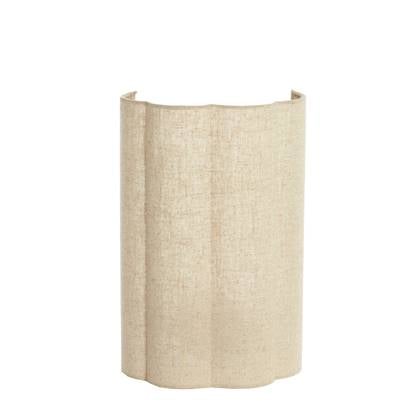 vtwonen Wandlamp Fringe - Naturel - 26x15x40cm afbeelding