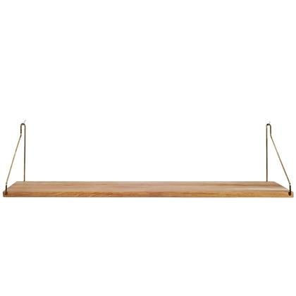 Frama Shelf wandplank 80x20 naturel|messing