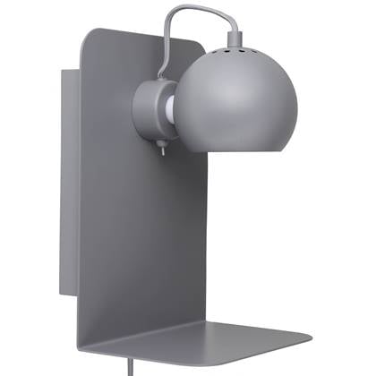 Frandsen Ball wandlamp met usb-poort mat lichtgrijs