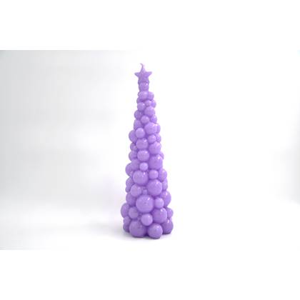 SMAQQ Kaars A Bubbly Xmas Tree Loving Lila 30cm