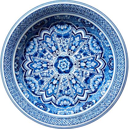 Moooi Carpets Delft Blue Plate vloerkleed 350