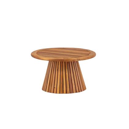 Nest outdoor Malin houten tuin salontafel - Ø 70 cm Bruin