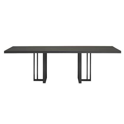 QLiv T2 tafel 240x100 Coal Black Eiken