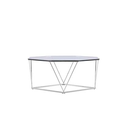 Rebellenclub Kuusankoski Salontafel - Ø100 cm - Chrome glas