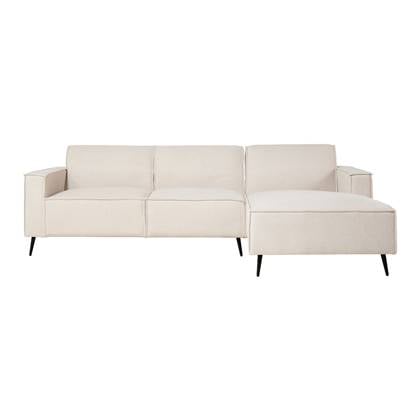 by fonQ Bo Chaise Longue Rechts - Linnen - Beige