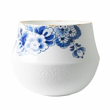 Heinen Delfts Blauw | Blauw Bloesem Bloempot 4 | Ã 18,5 cm