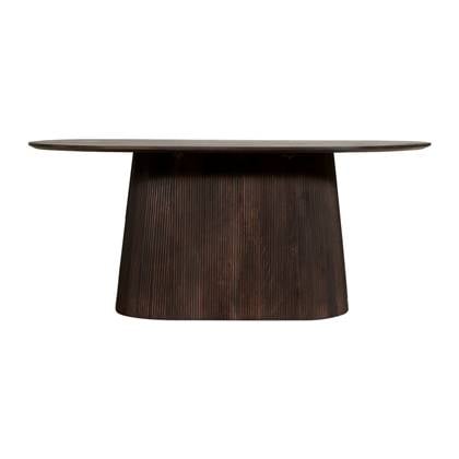 by fonQ Grand Eettafel Donkerbruin Mangohout - 200 x 100 cm