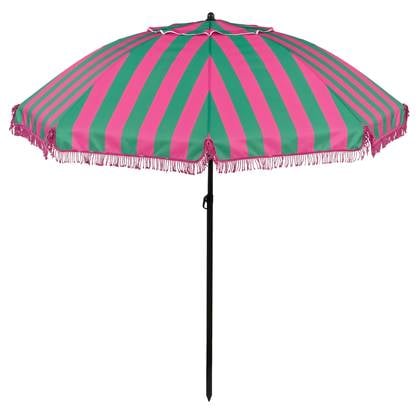 In The Mood Collection Osborn Parasol - H238 x Ø220 cm - Groen-Roze