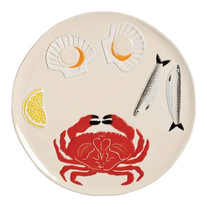 &k amsterdam De La Mer Serveerschaal Ã 26,5 cm Crab