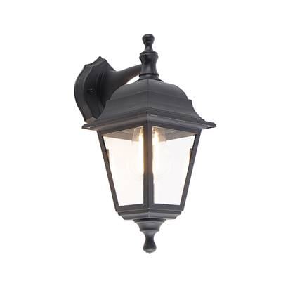 QAZQA Klassieke buiten wandlamp IP44 - Capital Zwart