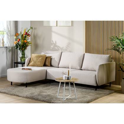 Lions Design Urban Beige 3-zits Bank + Chaise Longue Rechts|Links