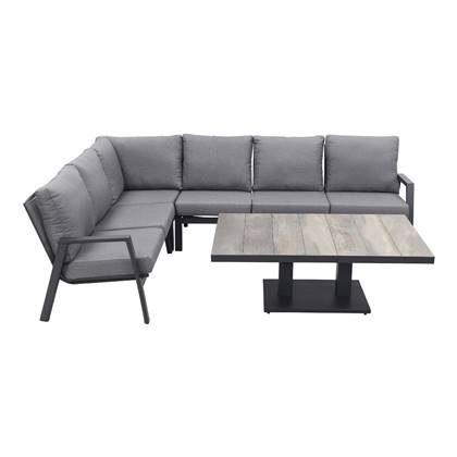 VDG Azoren|Jersey loungeset - met verstelbare tafel - links & rechts