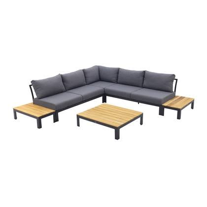 VDG Avalounge loungeset - Aluminium|teakhout - 2-delig