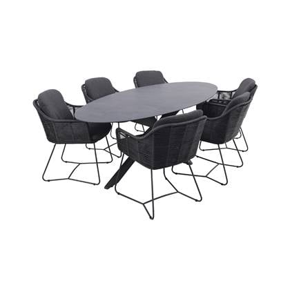 Taste by 4 Seasons Outdoor Taste Belmond|Privada 240x107 - Ovale tuinset - 7-delig