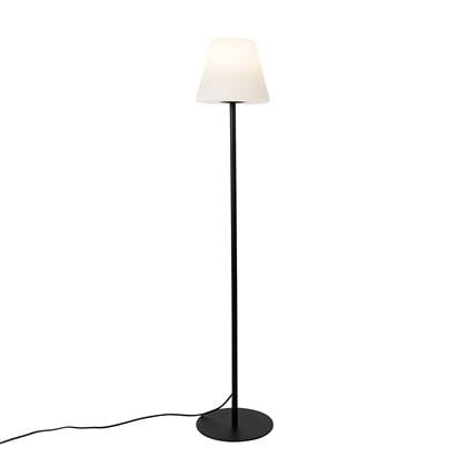 QAZQA LED staande Buitenlamp virginia fl Zwart Modern D 28cm