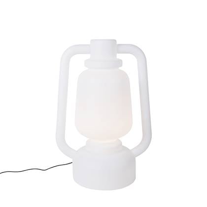 QAZQA Smart vloerlamp wit 110 cm incl. Wifi G95 - Storm Extra Large