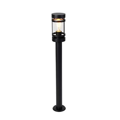 Qazqa Smart Buitenlamp Zwart 80 Cm Ip44 Incl. Wifi St64 Gleam