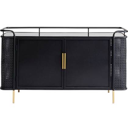 Kare Design Fence Dressoir - Zwart Metaal