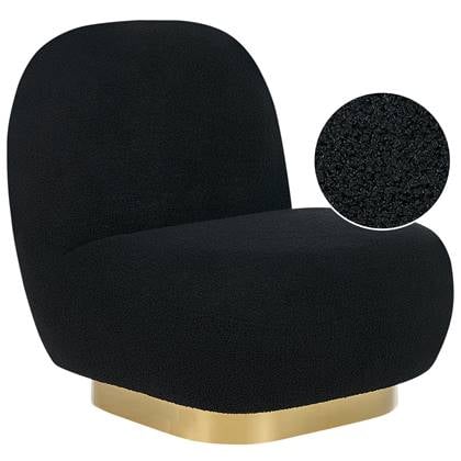 Beliani - LOVIISA - Fauteuil - Zwart - Polyester