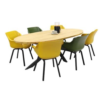 Hartman Sophie element yellow|green|Taste Prado 240x115 cm. tuinset