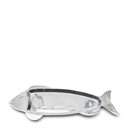 Riviera Maison Decoratieschaal Zilver Long Island Fish Aluminium