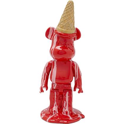 Kare Decofiguur Gelato Bear Red 40cm