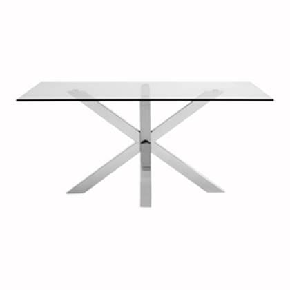 Kave Home Argo Eettafel - 180 x 100 cm - Glas