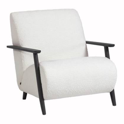Kave Home Meghan Fauteuil - Wit (wengÃ©)