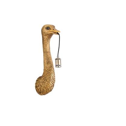 Light & Living Ostrich Wandlamp 1 lichts 18x15,5x57,5cm antiek brons