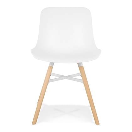 Alterego Witte design stoel 'GLADYS'