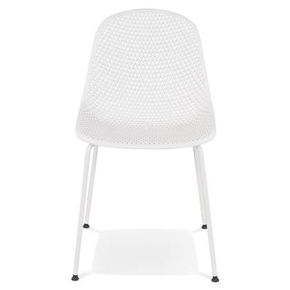 Alterego Viky - Witte Designerstoel - Binnen & Buiten - 58.5x46.5x82cm