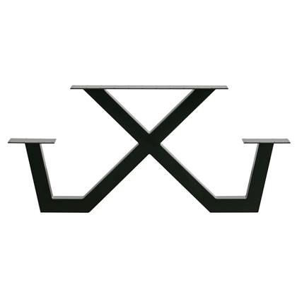 WOOOD X-Poot Picknick Buiten Tablo - Metaal - Zwart - 70x142x13