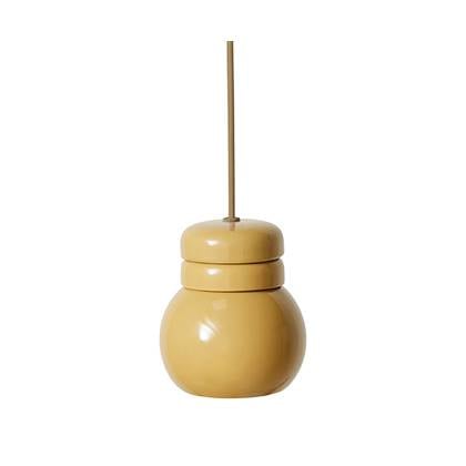 HKliving Ceramic Bulb Hanglamp Mustard